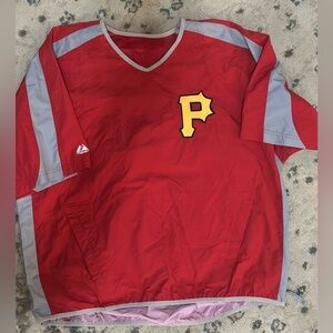 Pittsburgh Pirates red and grey windbreaker 
No tag